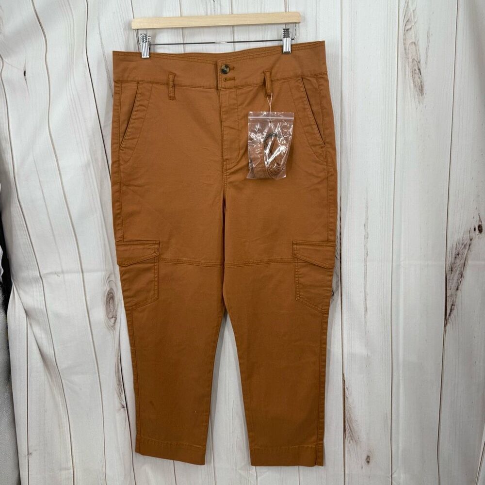 Cabi Women’s 10 Brown Paper Bag Cargo Pants New